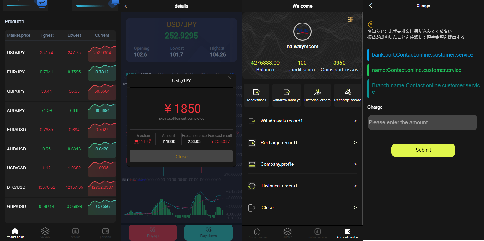 海外日语多语言微盘微交易源码/外汇微交易源码 支持语言：英文、日语、西班牙语